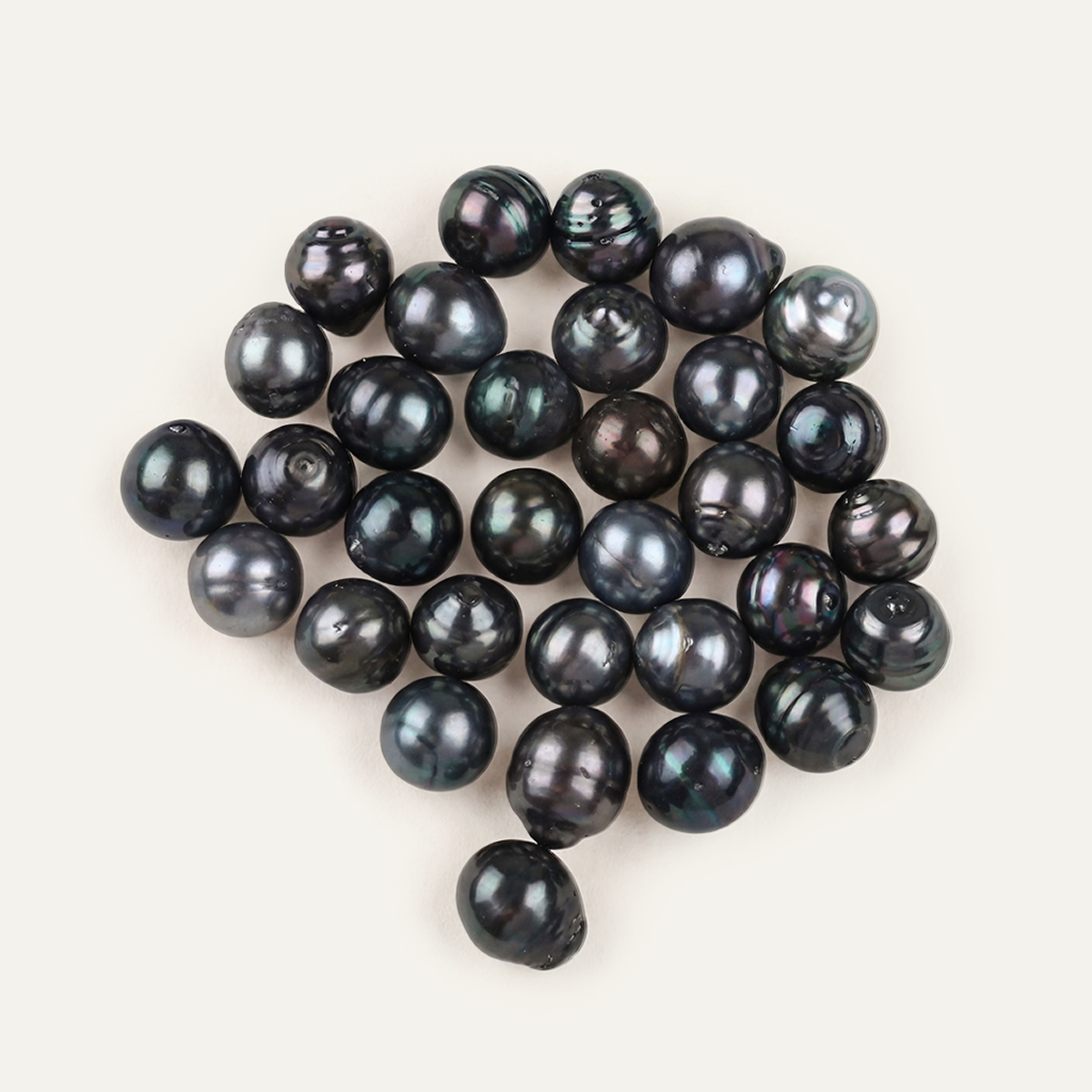 Tahitian Drilled Pearls, Dark