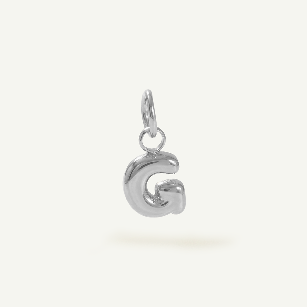 Bubble Monogram Letter Charm