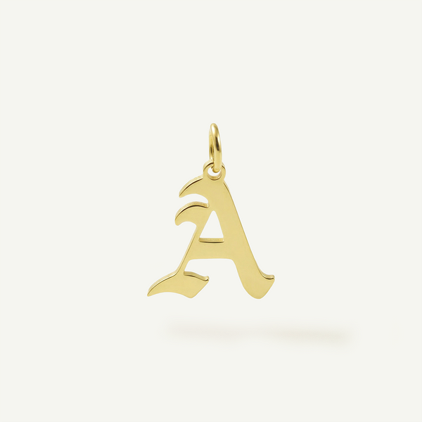 Old English Monogram Charm
