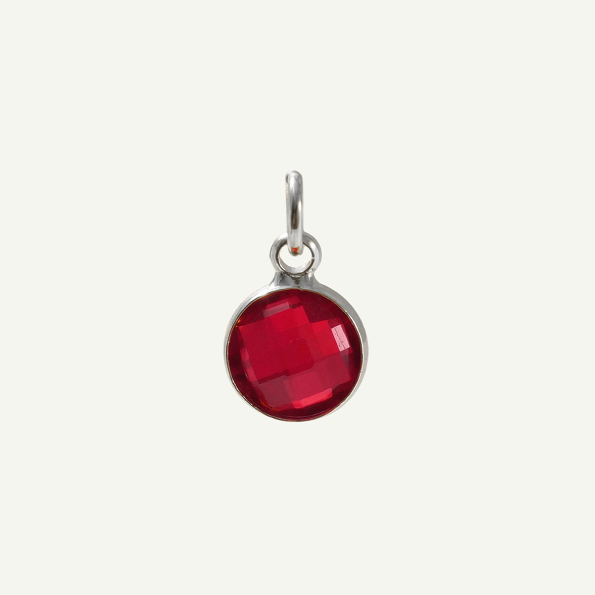 Circle Charm Birthstone