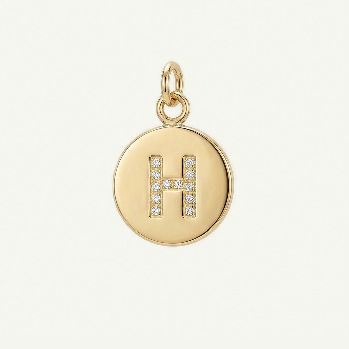 Circle Monogram in Diamond Letter Charm