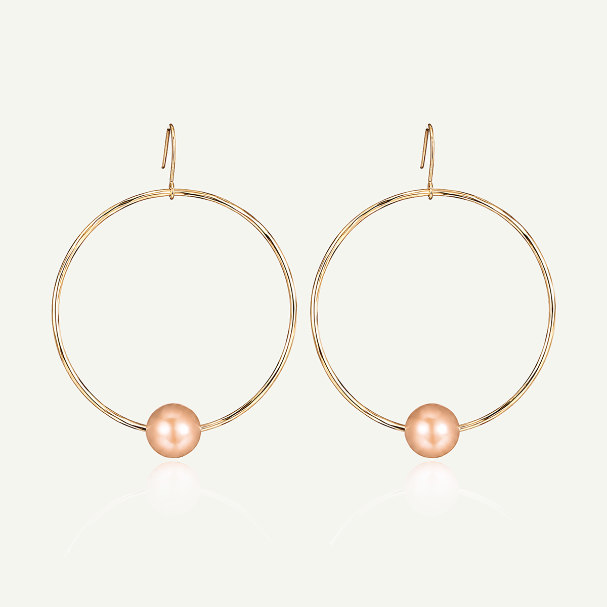 Hana Sunset Pearl Hoops
