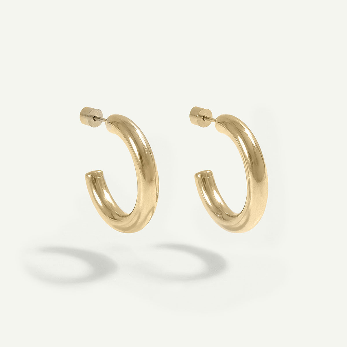 Everyday Medium Hoops, Gold