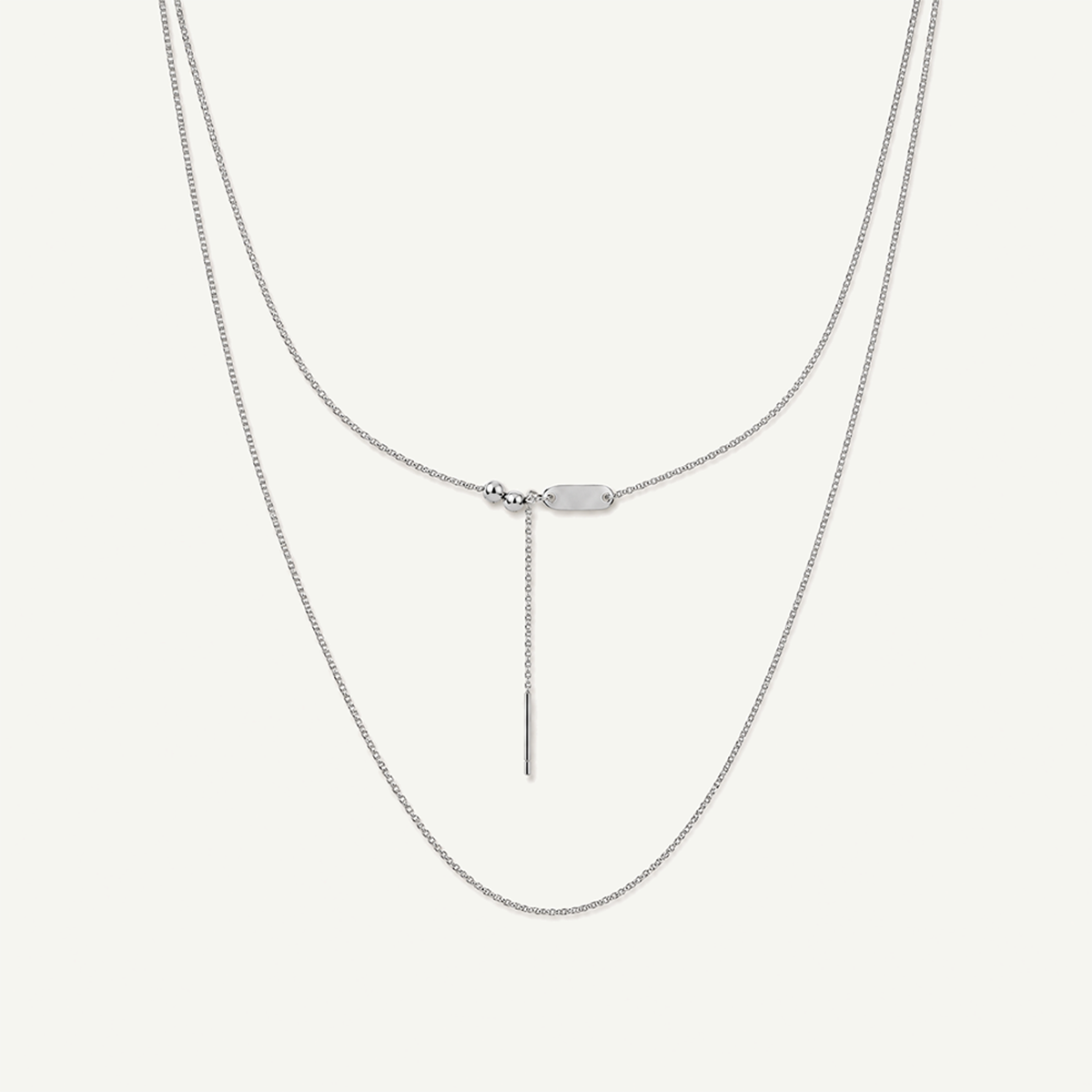 Box Chain 1.1mm Threader Necklace