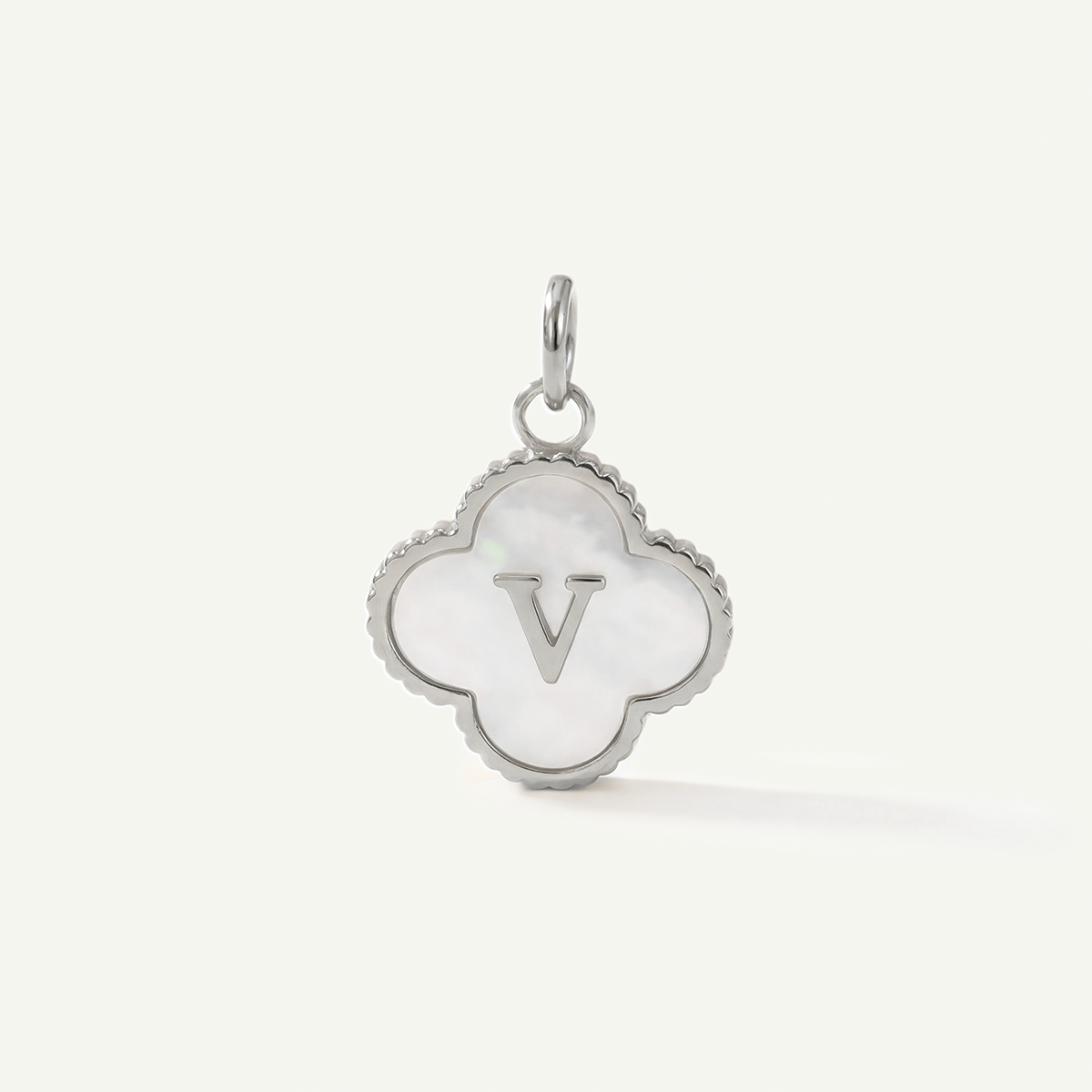 MOP Clove Monogram Letter Charm