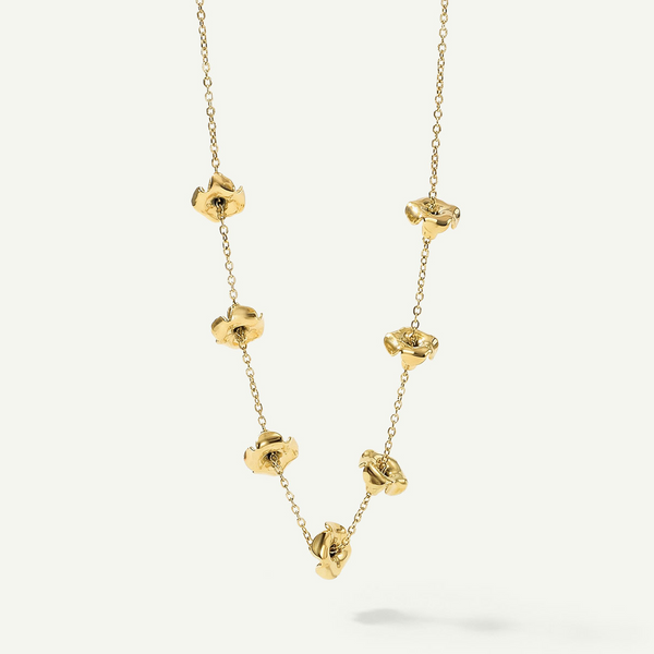 Endless Puakenikeni Necklace, Gold