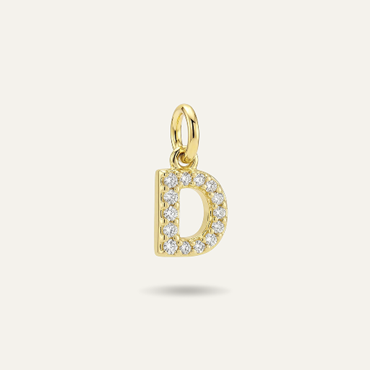 Diamond Monogram Letter Charm