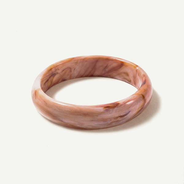 Medium Orange Creame Resin Bangle