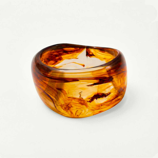 Large Brown Resin Bangle