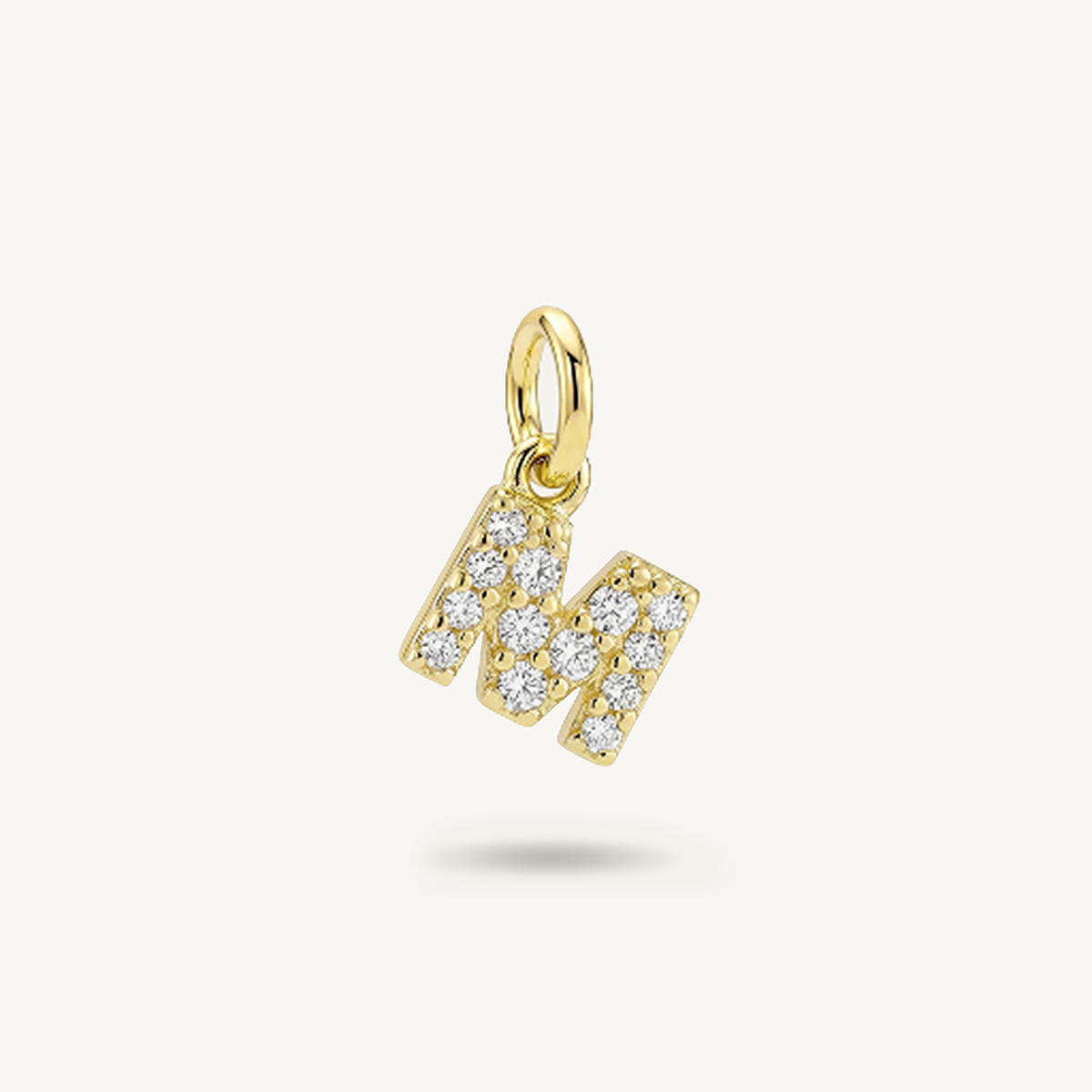 Diamond Monogram Letter Charm