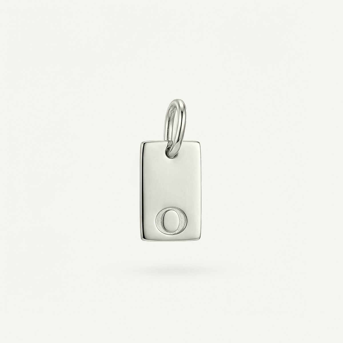 Rectangle #2 Monogram Letter Charm