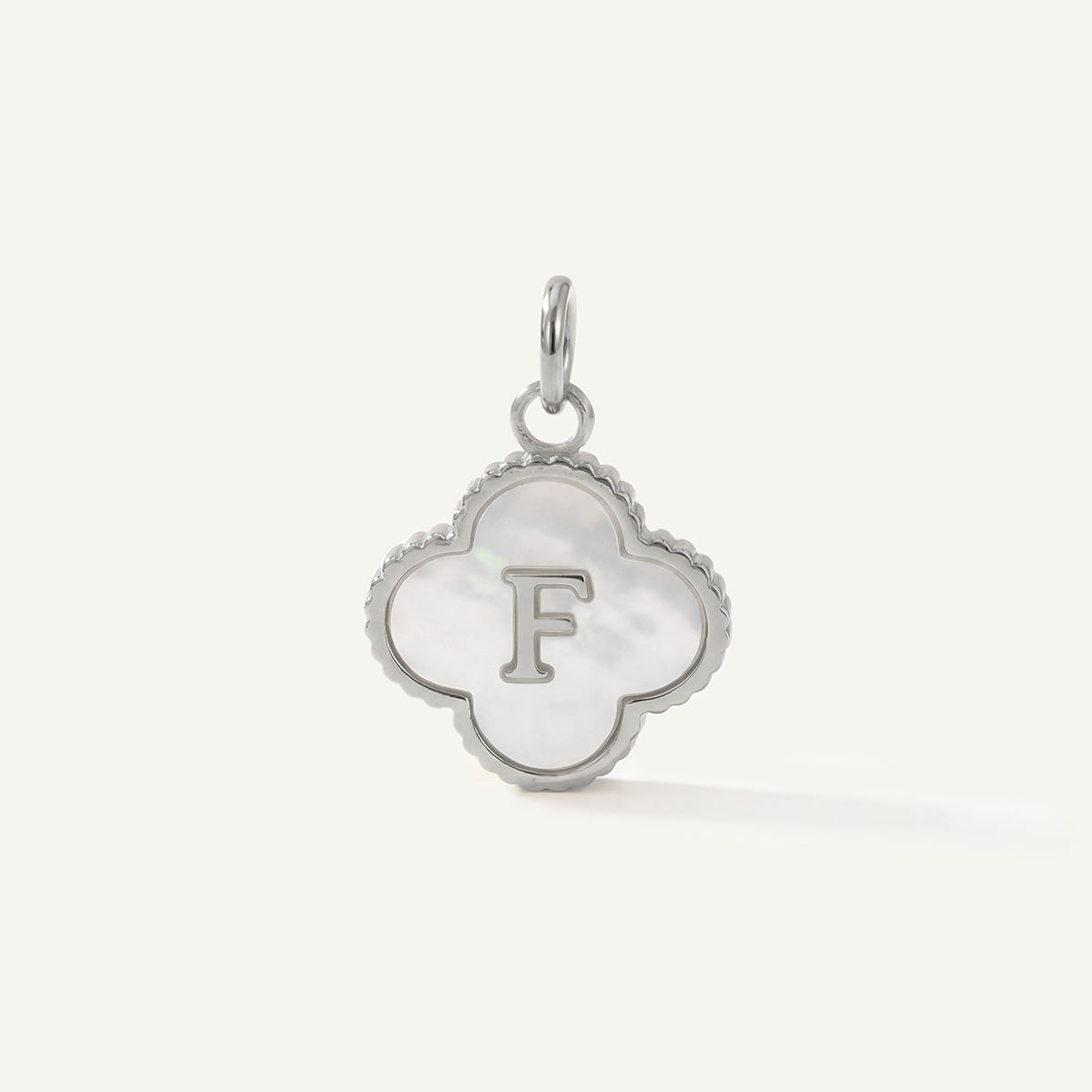MOP Clove Monogram Letter Charm