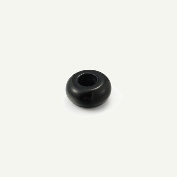 Black Obsidian 14mm Doughnut Bead