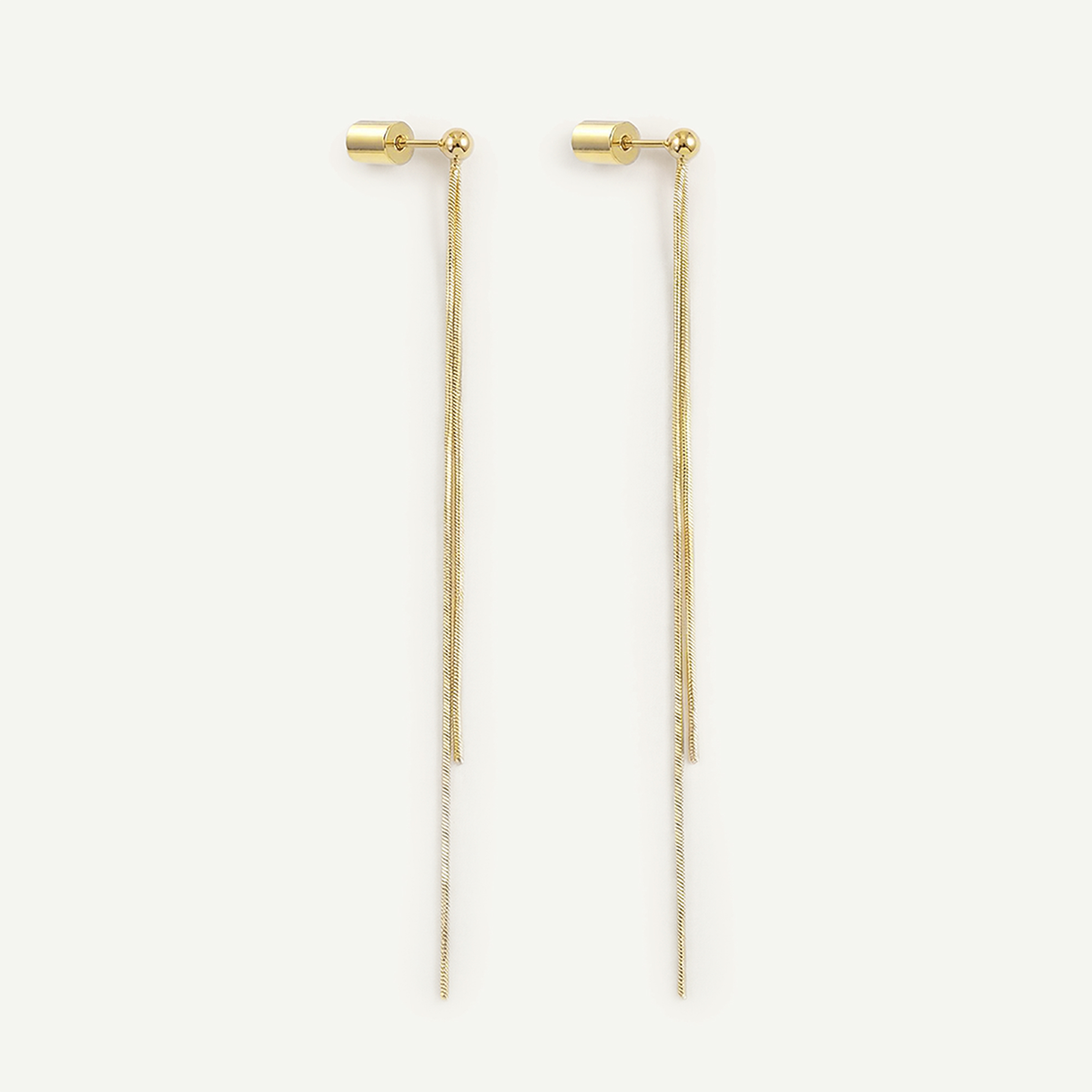 Sister Chain Earrings, Gold