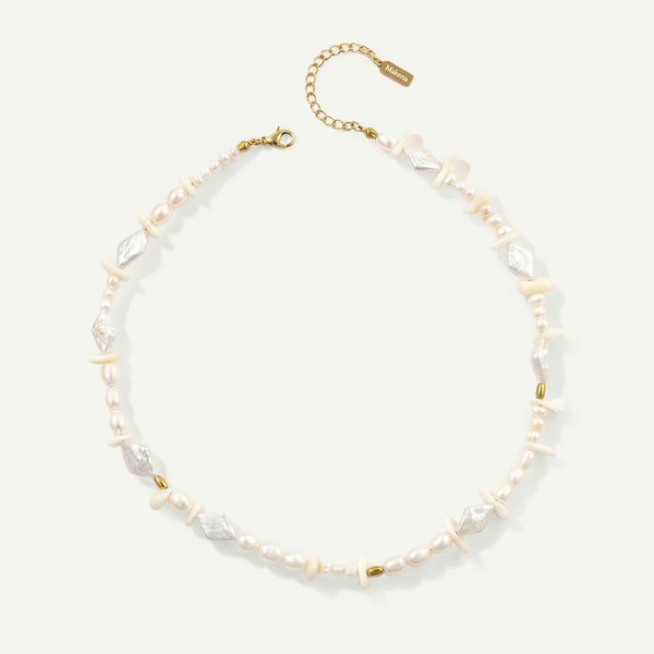 Alana Pearl Necklace, Gold