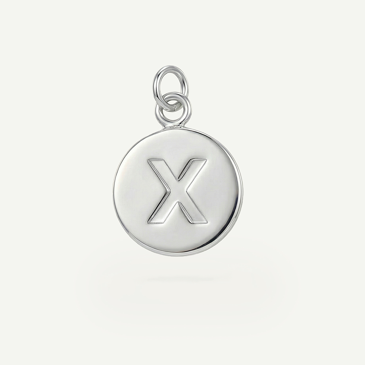 Circle Monogram in Diamond Letter Charm