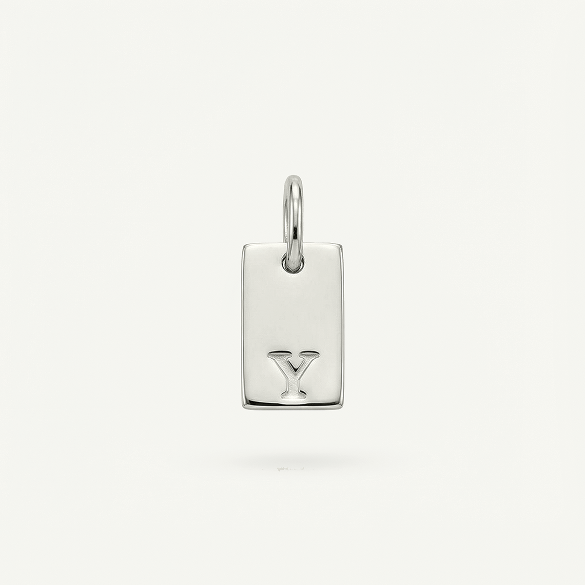 Rectangle #2 Monogram Letter Charm