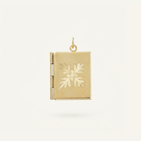 Ulu Quilt Locket Charm