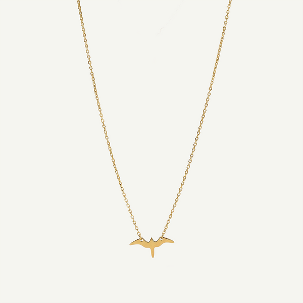 ‘Iwa Bird Necklace, Gold