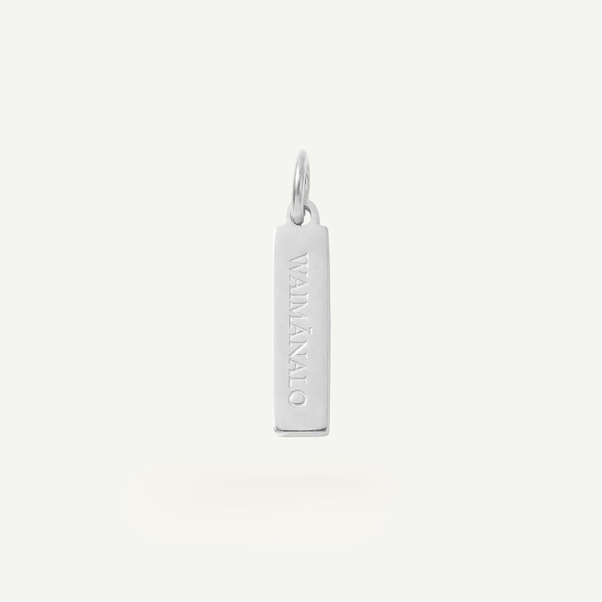 Waimānalo Rectangle Charm Silver
