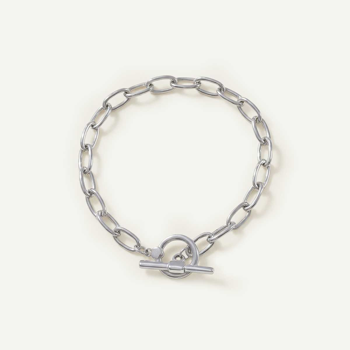 Toggle Clasp and Oval Chain Bracelet