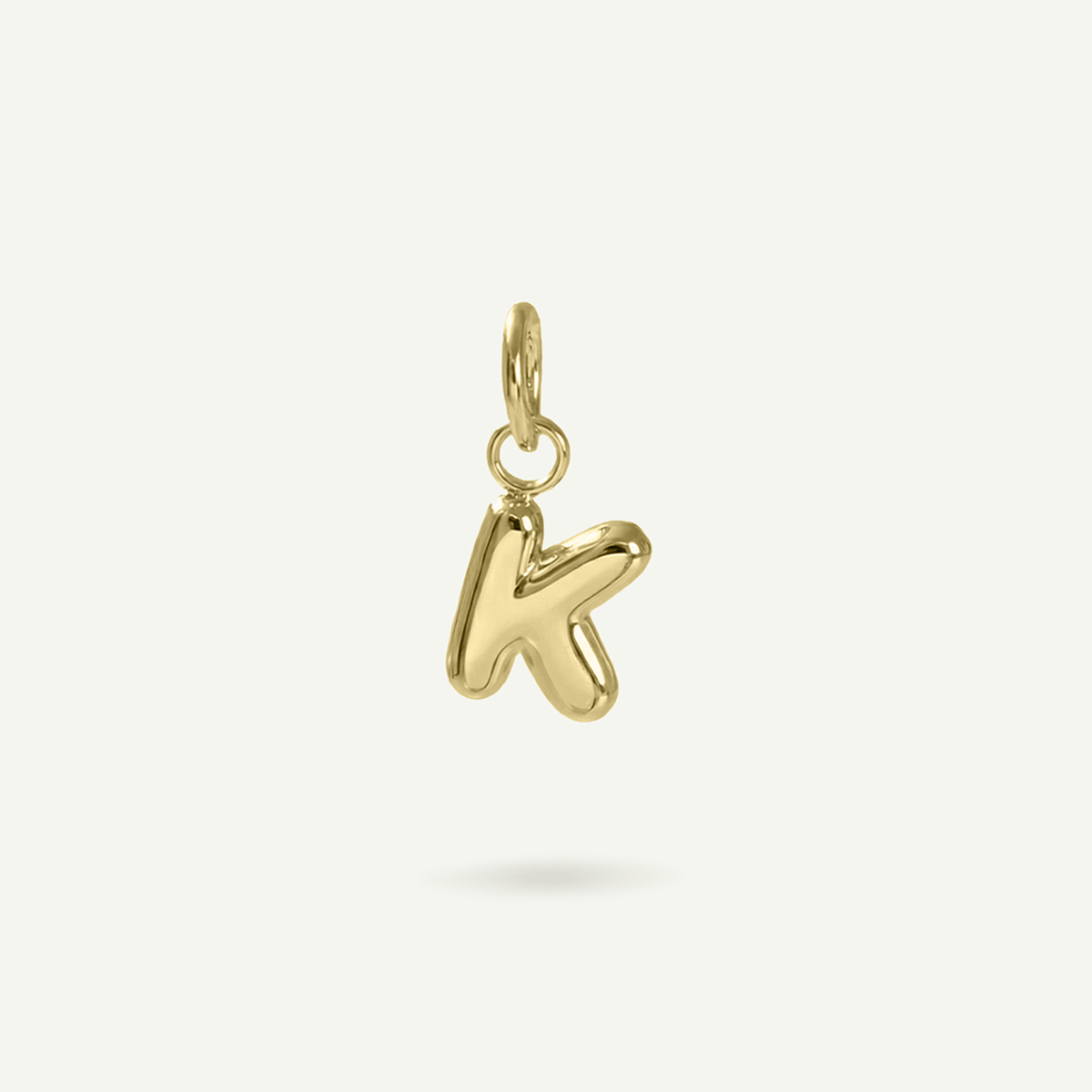 Bubble Monogram Letter Charm