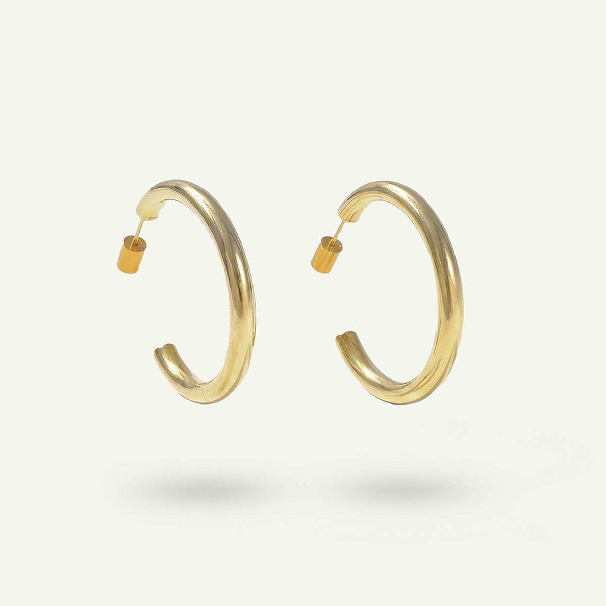 Everyday Large Hoops, Gold