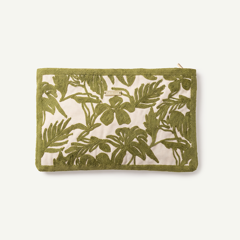 Māla Embroidered Large Clutch