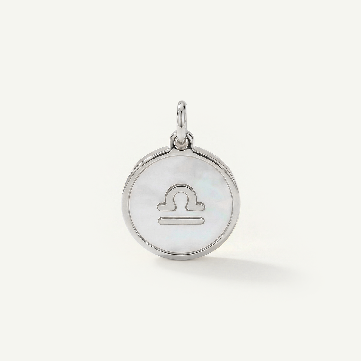 MOP Circle Zodiac Charm