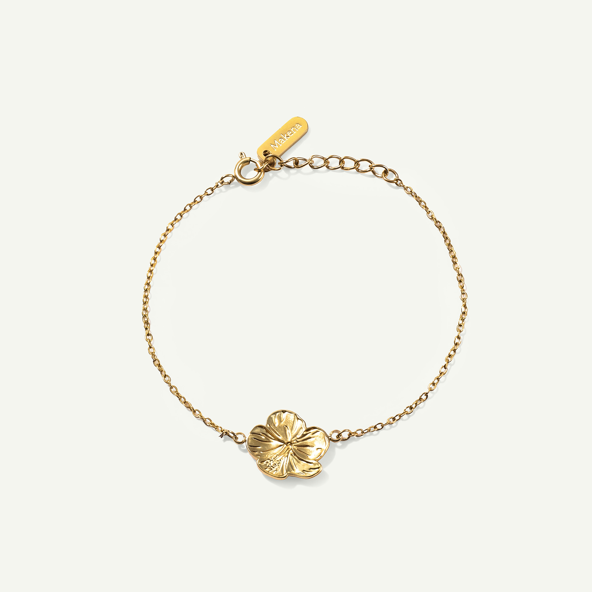 Hibiscus Bracelet, Gold