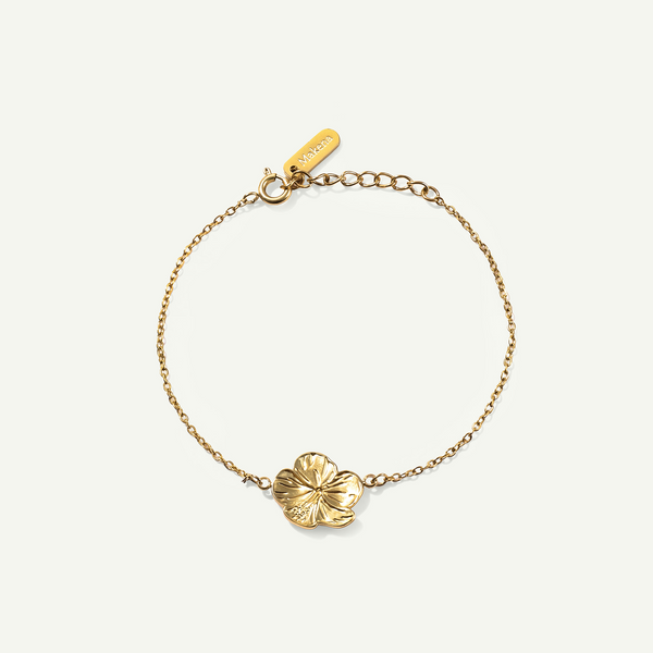 Hibiscus Bracelet, Gold