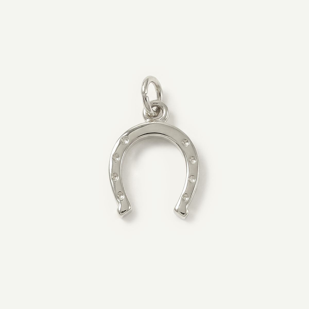Horseshoe Textured Charm