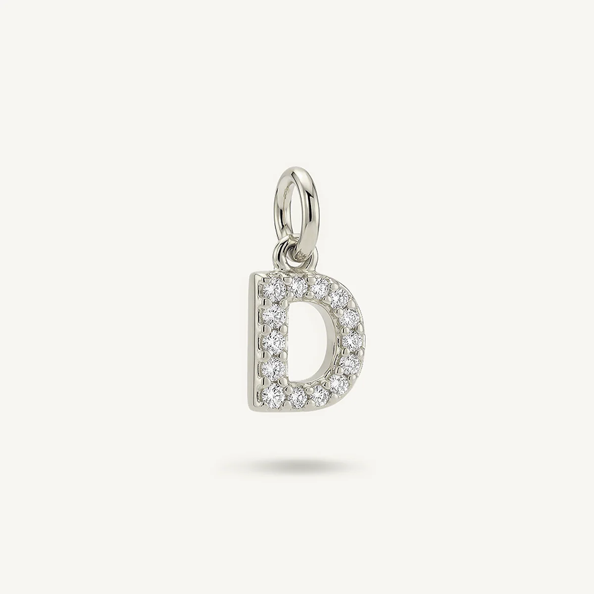 Diamond Monogram Letter Charm