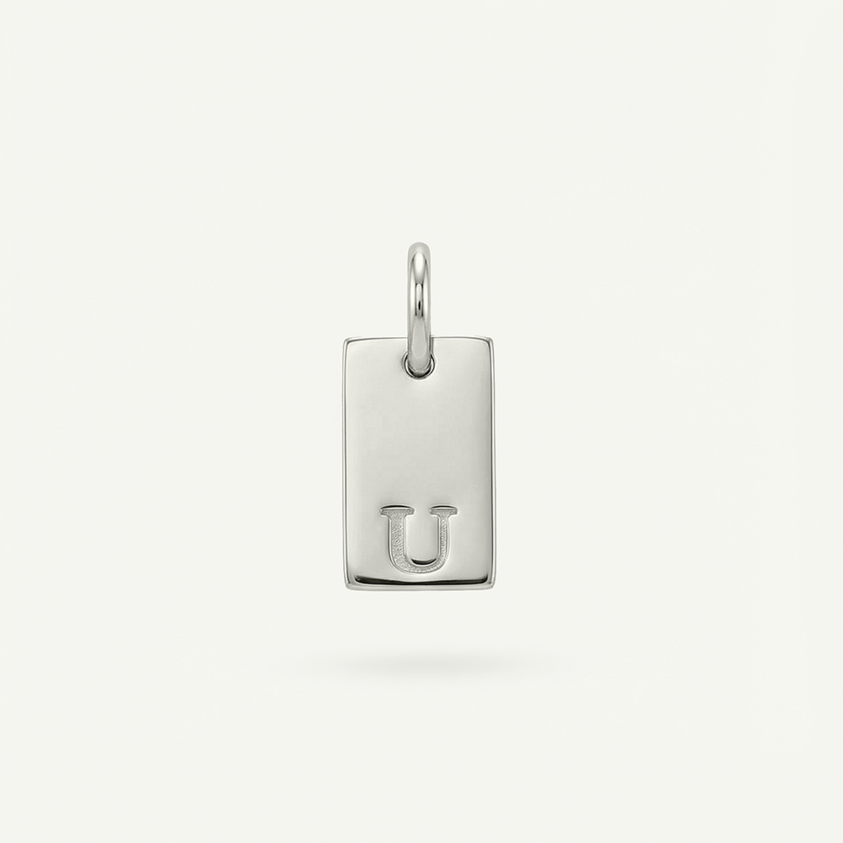 Rectangle #2 Monogram Letter Charm