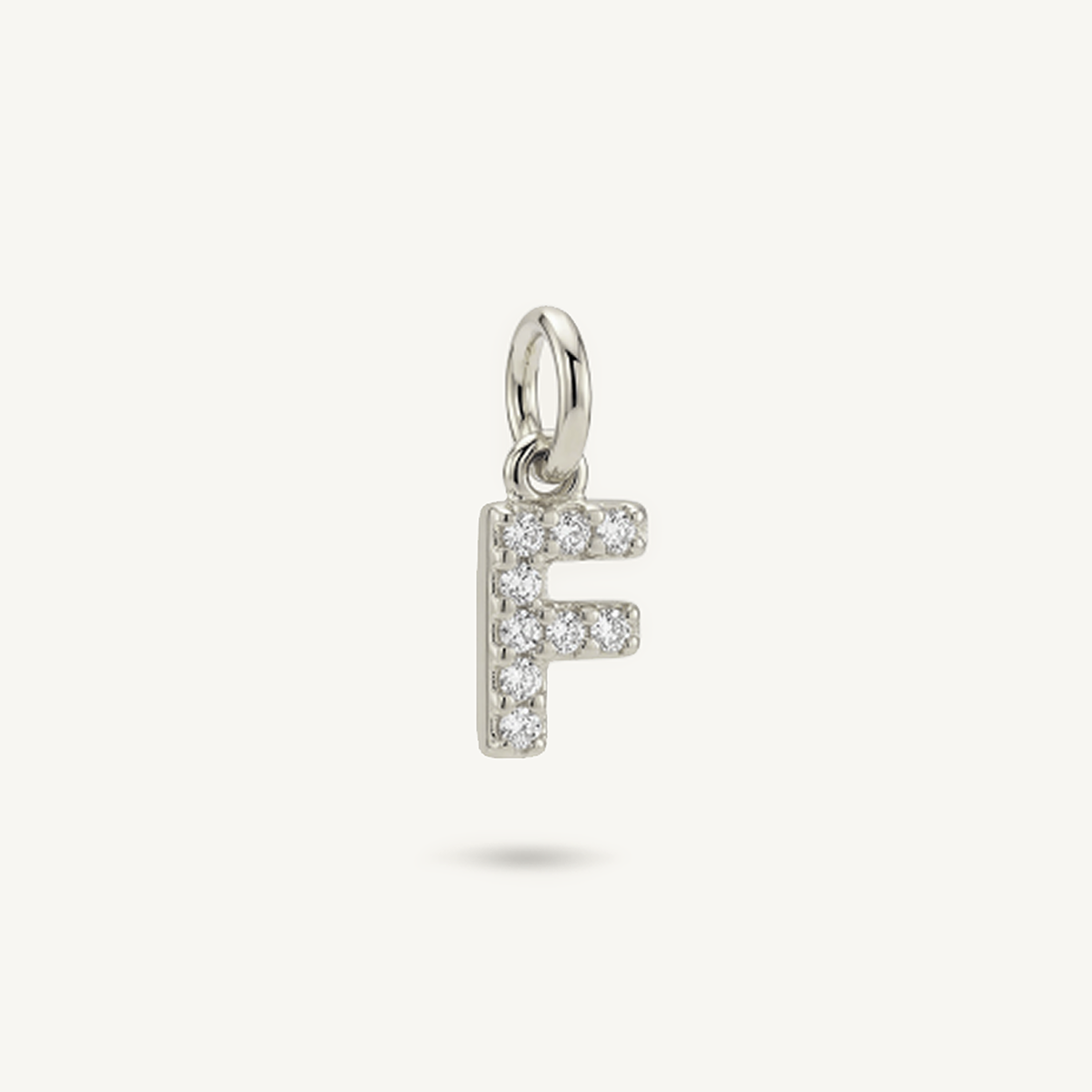 Diamond Monogram Letter Charm