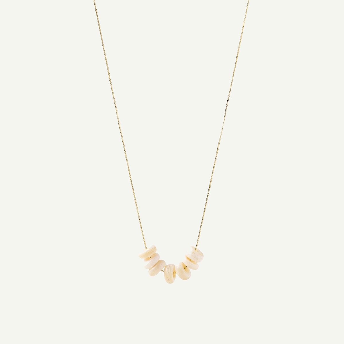 Elima Puka Necklace, Gold