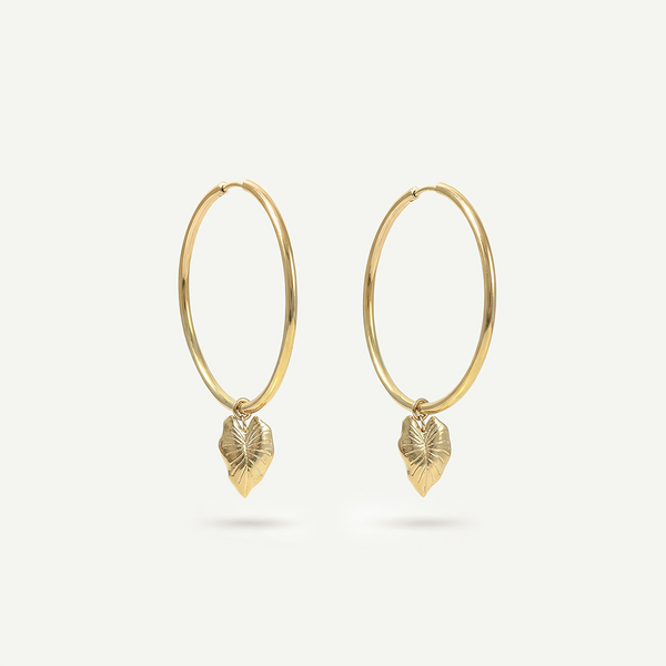 Kalo Large Hoops, Gold