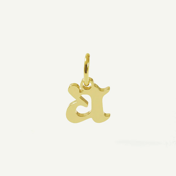 Old English Lowercase Monogram Charm