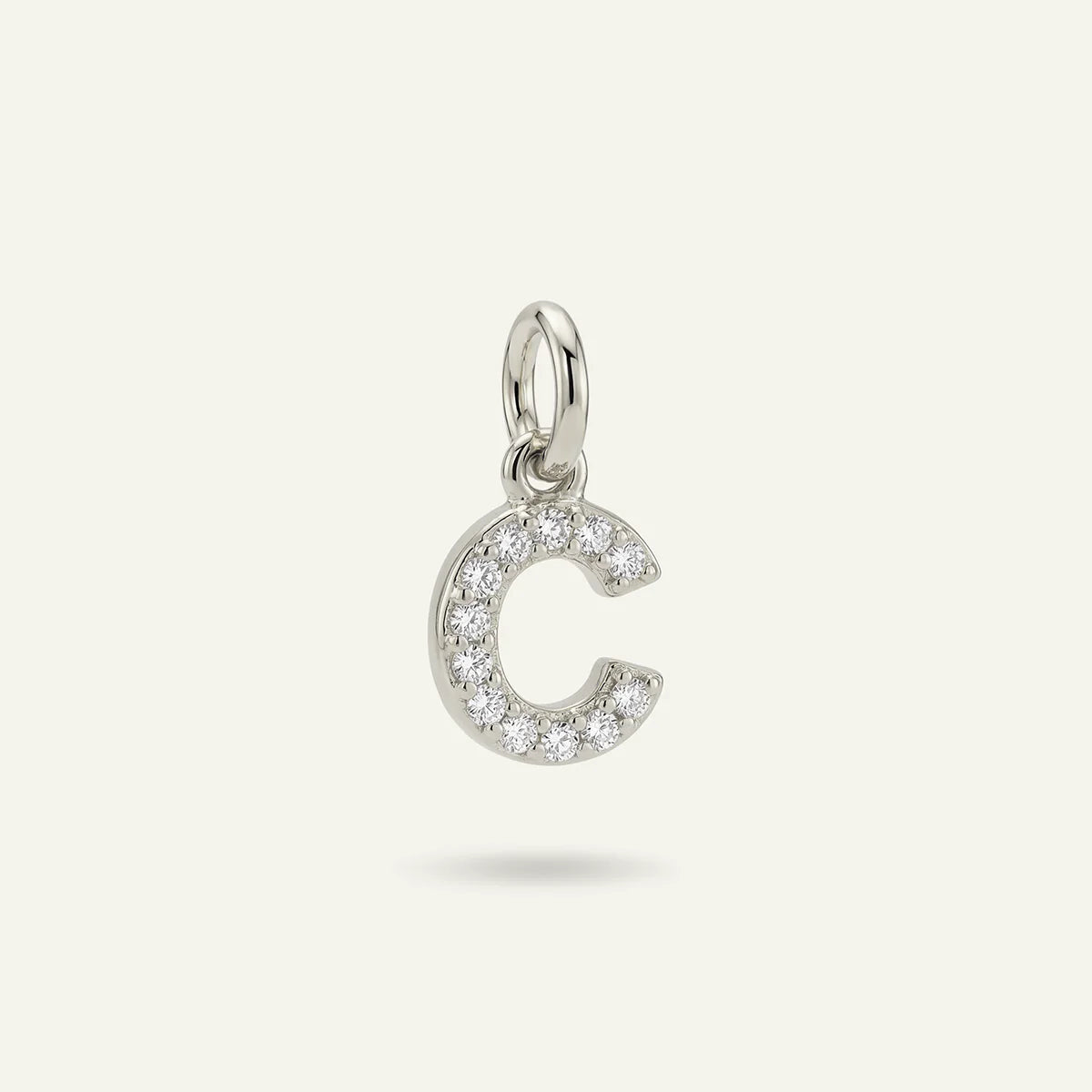Diamond Monogram Letter Charm