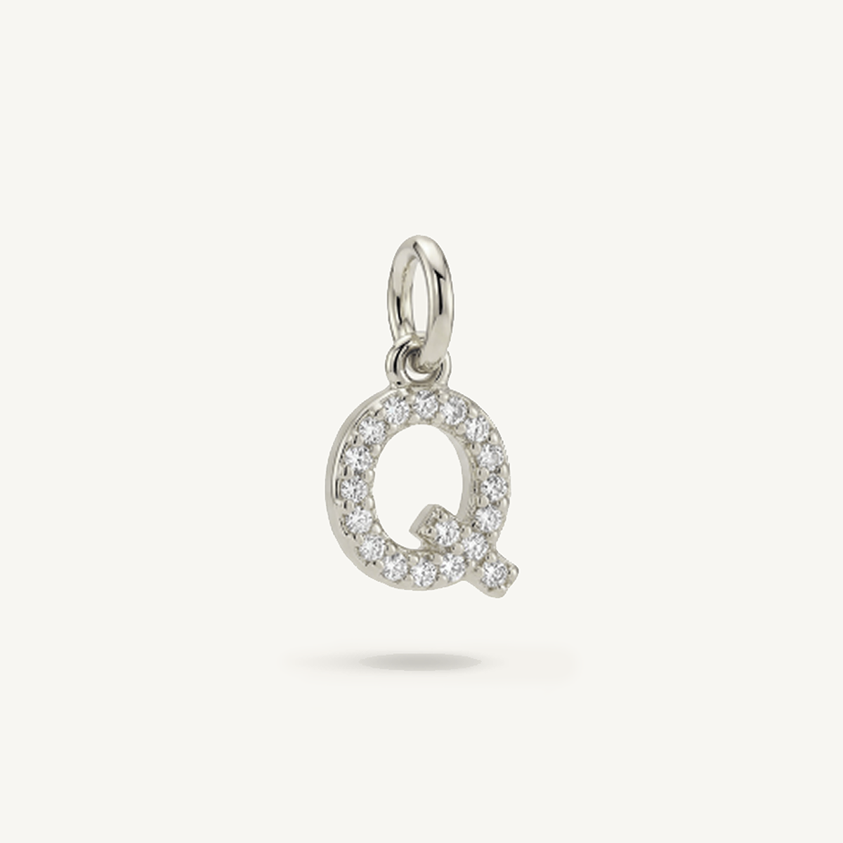 Diamond Monogram Letter Charm