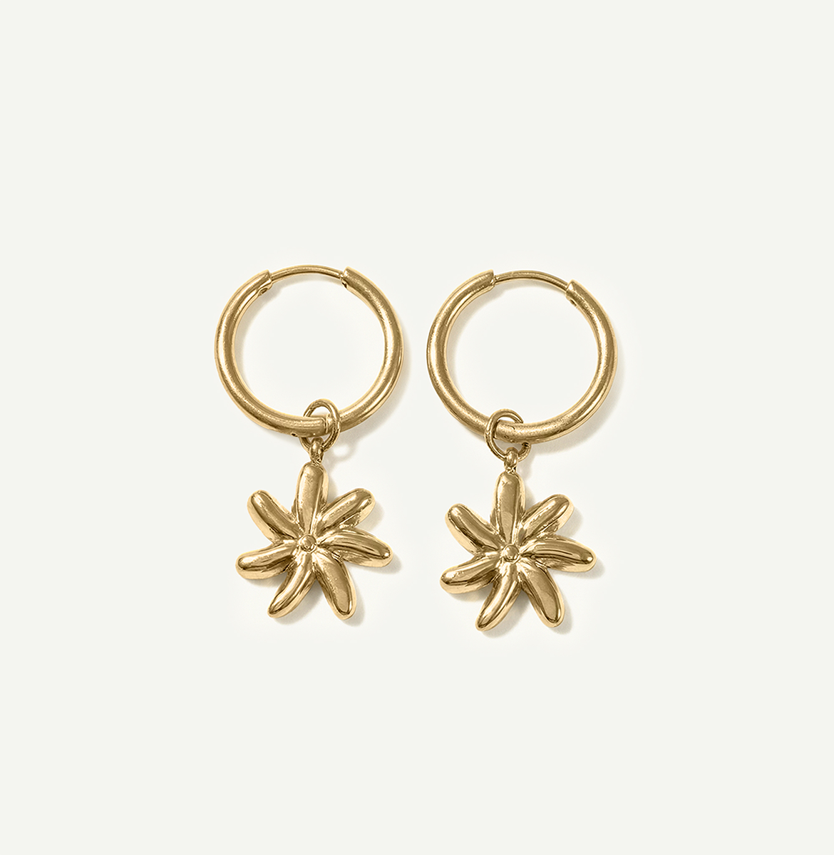Tiare Mini Hoops, Gold