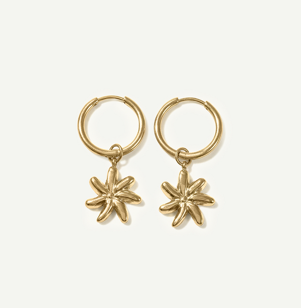 Tiare Mini Hoops, Gold