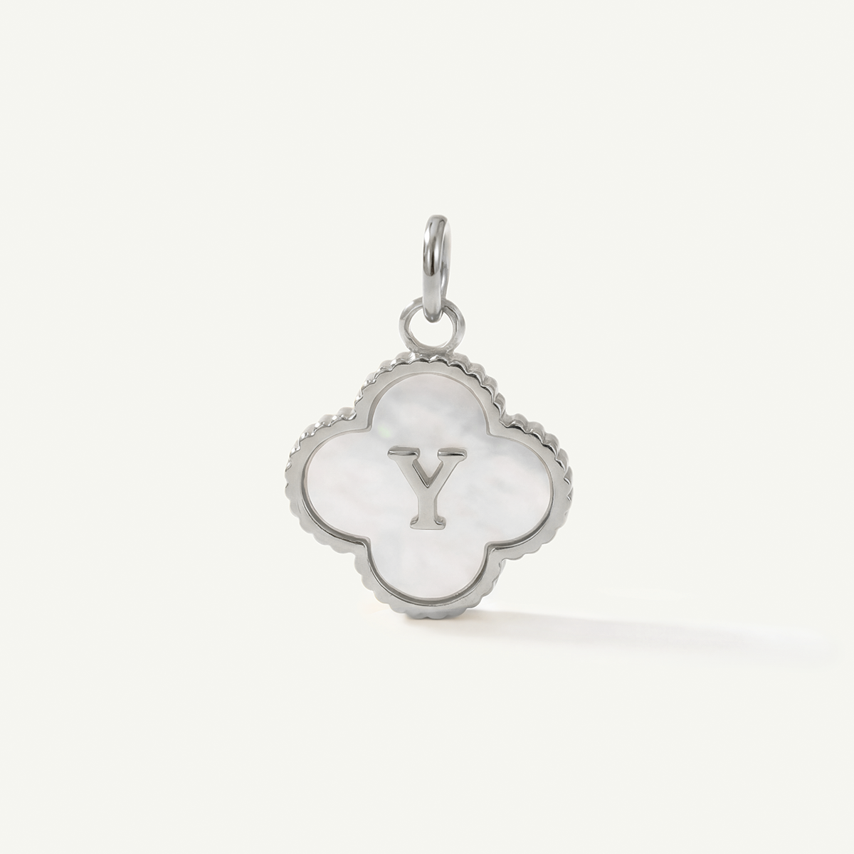 MOP Clove Monogram Letter Charm