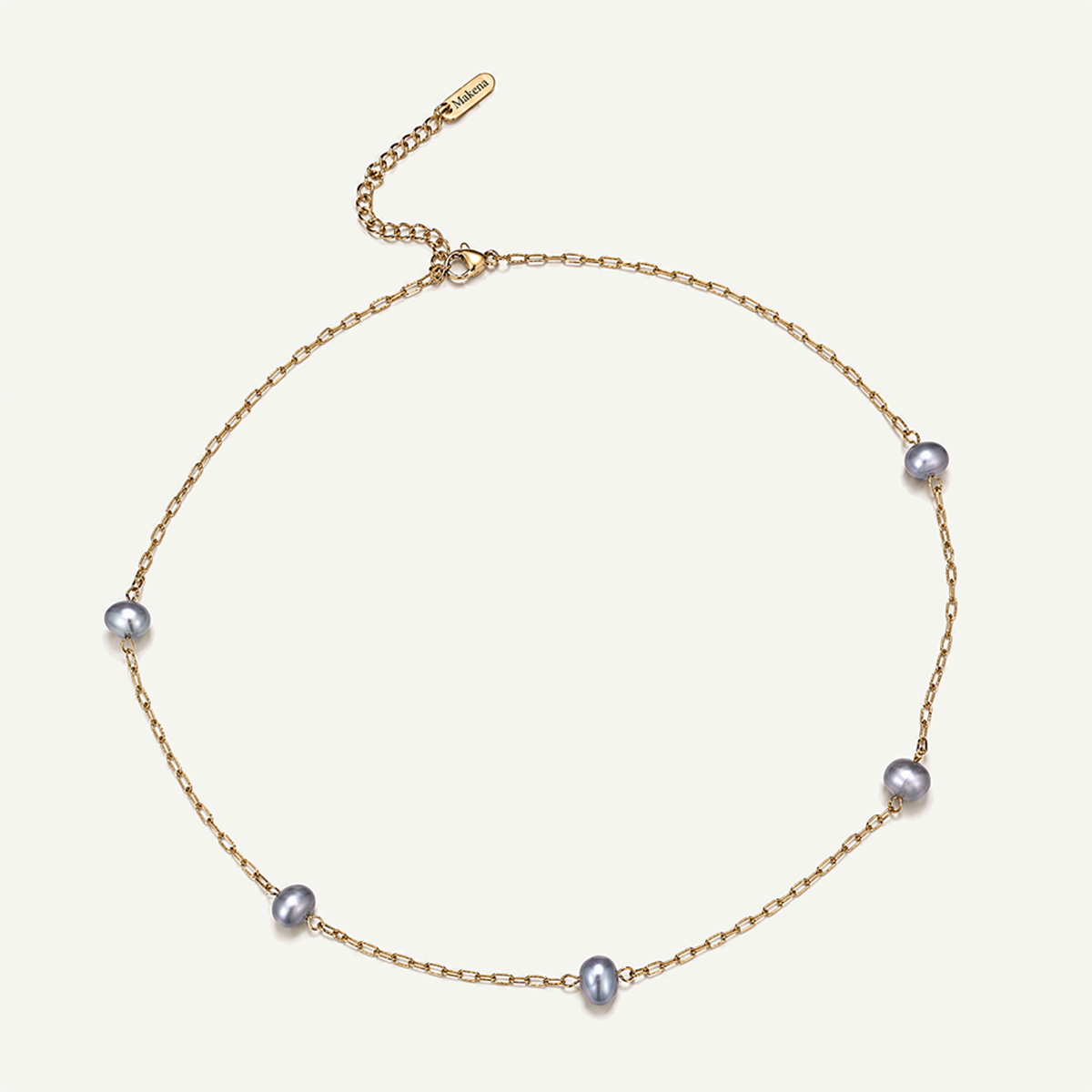 Solana Grey Pearl Necklace