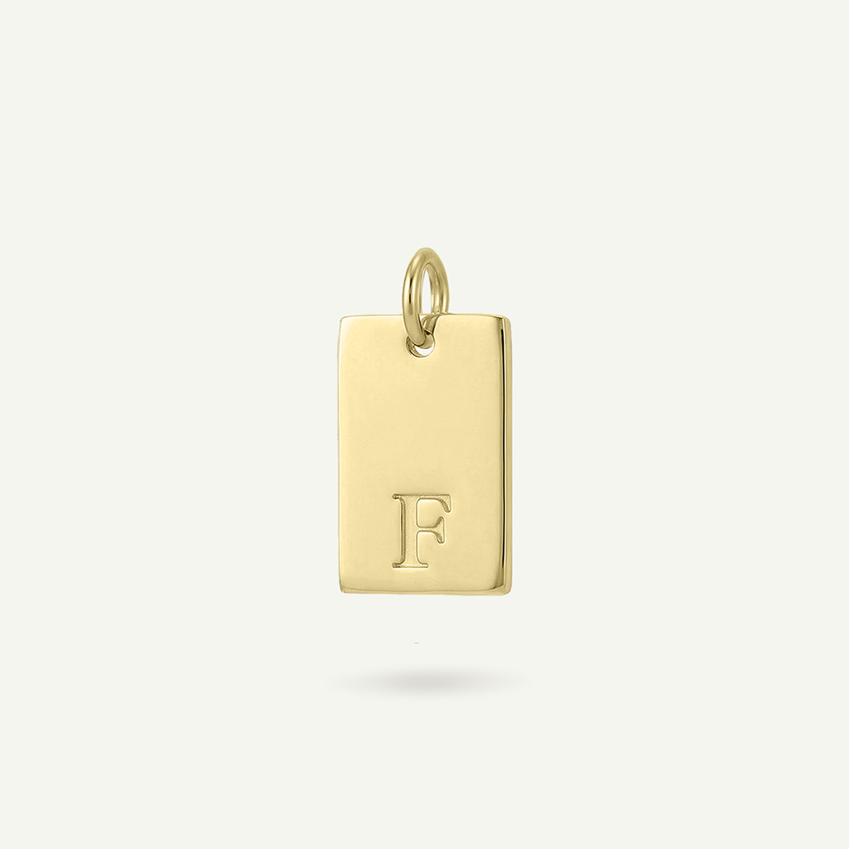 Rectangle #2 Monogram Letter Charm