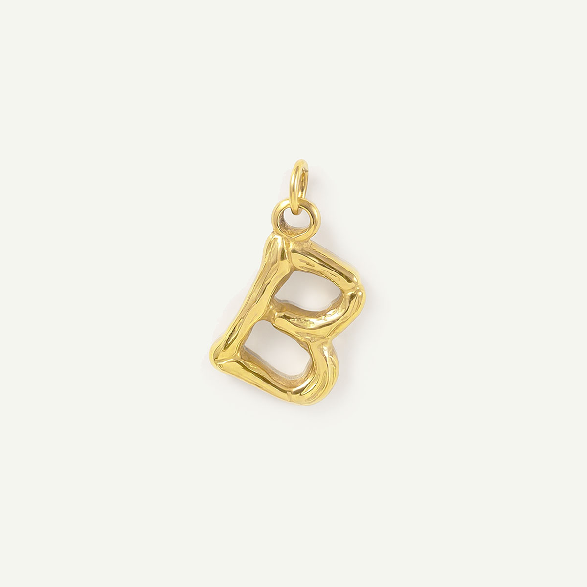 Bamboo Monogram Letter Charm