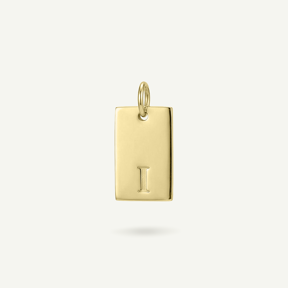 Rectangle #2 Monogram Letter Charm