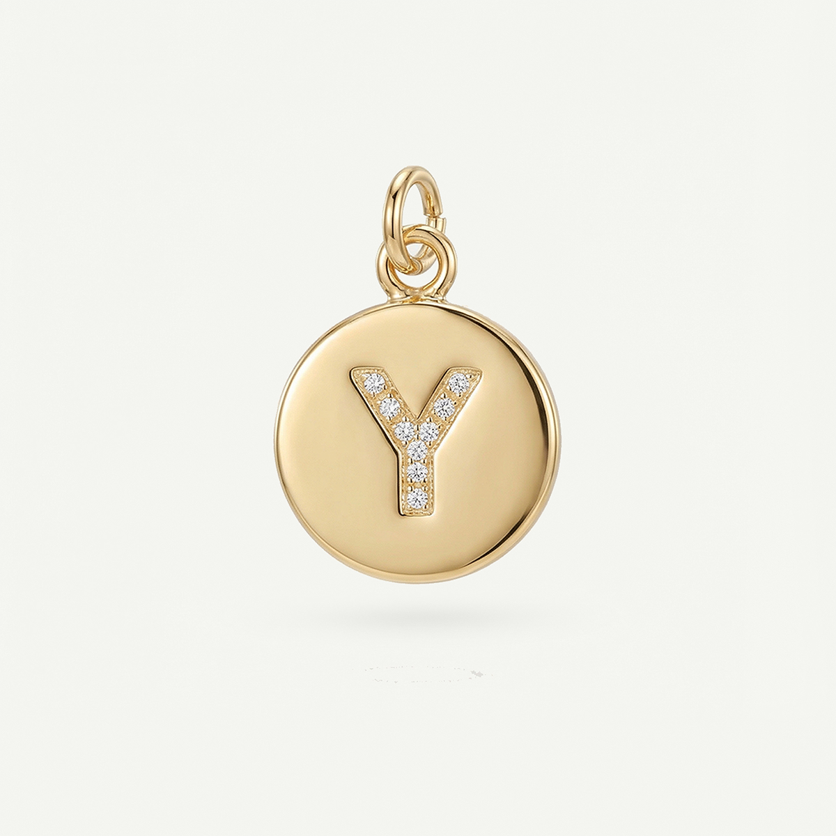 Circle Monogram in Diamond Letter Charm