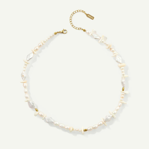 Alana Pearl Necklace, Gold