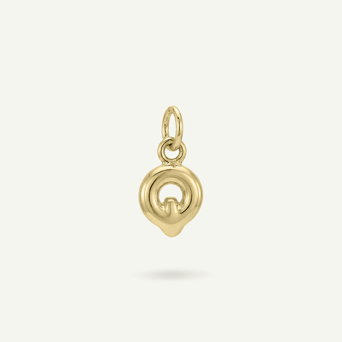 Bubble Monogram Letter Charm